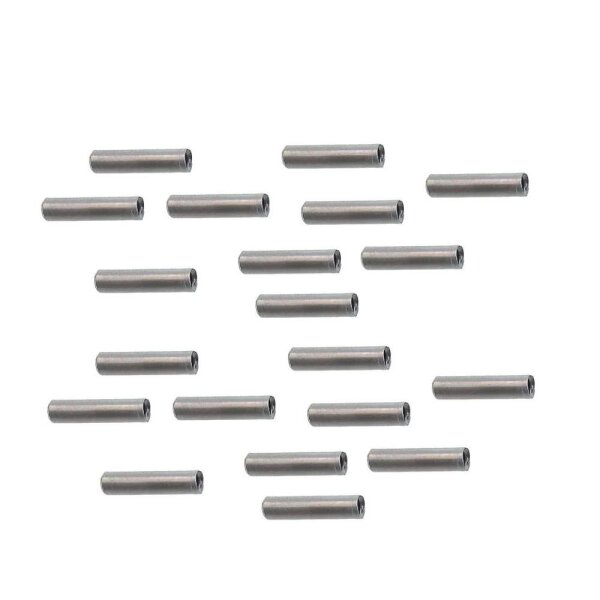 Seil-Endkappen Metall 20 St&uuml;ck f&uuml;r Bremsseile / Schaltz&uuml;ge Quetschkappen