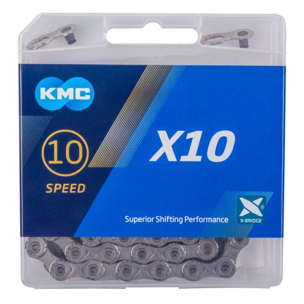 Fahrradkette KMC X10, verschleißfeste Schaltungskette, super Schaltverhalten