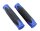 Griffige Fahrrad Lenkergriffe Zweikomponenten VELO D2, schwarz/blau 130 mm